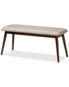 Design Studios Dnu  Flora Wood Dining Bench In Neutral