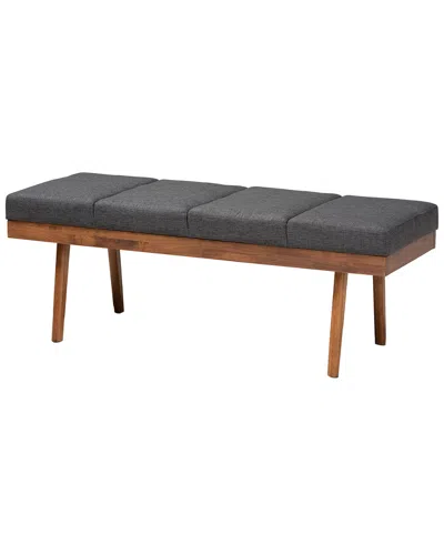 Design Studios Dnu  Larisa Modern Charcoal Wood Bench
