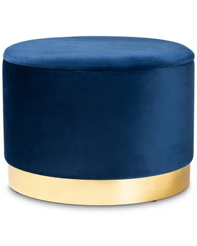 Design Studios Dnu  Marisa Velvet Storage Ottoman