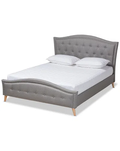 Design Studios Felisa King Size Platform Bed In Gray