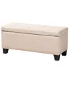 Design Studios Fera Beige Storage Ottoman
