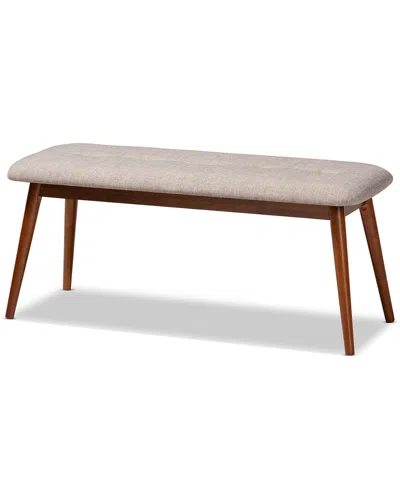 Design Studios Flora Ii Mid-century Modern Wood Dining Bench