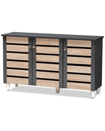 Design Studios Gisela 3-door Shoe Storage Cabinet In Multi
