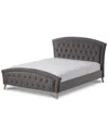 Design Studios Hannah Queen Platform Bed In Gray