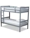 Design Studios Jude Modern And Contemporary Twin Size Bunk Bed