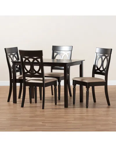 Design Studios Lucie Modern And Contemporary 5pc Wood Dining Set