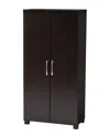 Design Studios Marine Wenge Wood Entryway Storage Cabinet