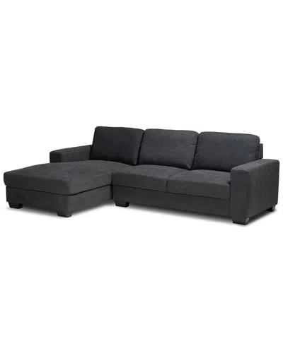 Design Studios Nevin Sectional Sofa In Black