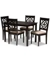 Design Studios Renaud Modern And Contemporary 5pc Wood Dining Set