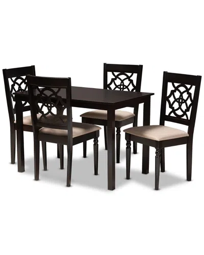 Design Studios Renaud Modern And Contemporary 5pc Wood Dining Set