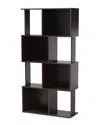 Design Studios Riva Geometric Bookshelf In Brown