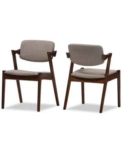 Design Studios Set Of 2 Elegant Dining Armchairs