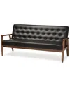 Design Studios Sorrento 3-seat Sofa- Black