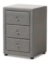 Design Studios Tessa 3-drawer Nightstand