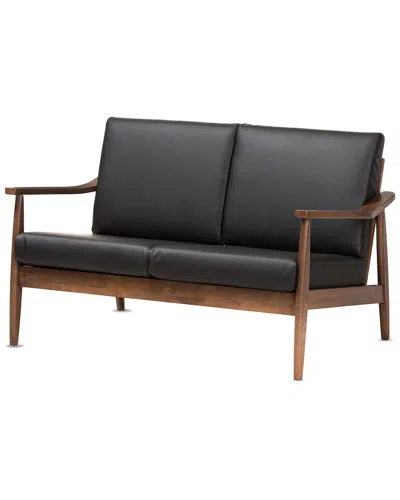 Design Studios Venza 2-seat Loveseat In Black