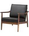 Design Studios Venza Lounge Chair In Black