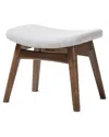 Design Studios Vera Ottoman In White