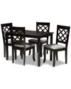 Design Studios Verner Modern And Contemporary 5pc Wood Dining Set