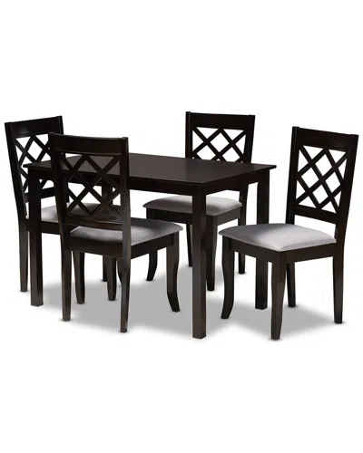 Design Studios Verner Modern And Contemporary 5pc Wood Dining Set