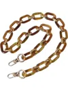 Designed For Joy Acrylic Chain Handbag Strap In Amber/gold In Multi