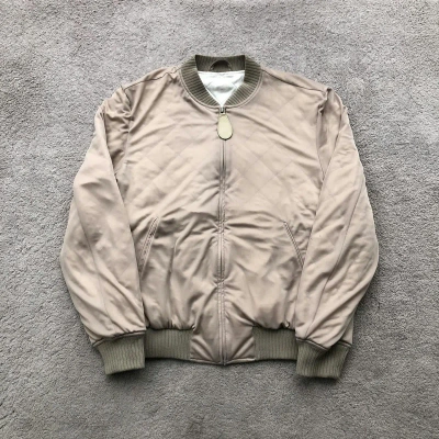 Pre-owned Designer Archive Maison Margiela Quilted Bomber Jacket In Tan