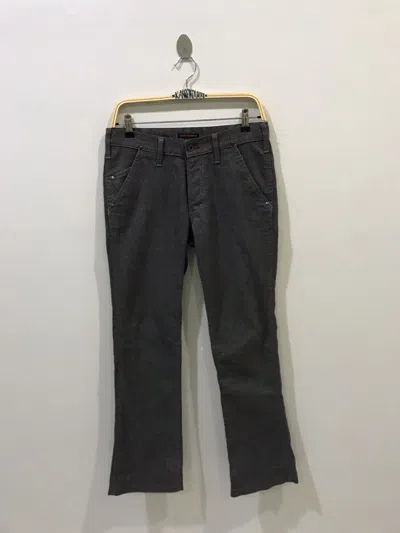 Pre-owned Designer Flare Blue Way Stylish Trouser For Office Day In Grey