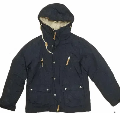 Pre-owned Designer Freak's Store Sherpa Inner Hoodies Jacket In Dark Blue