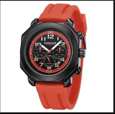 Pre-owned Designer Gamages Of London Limited Edition Contemporary Red Automatic Watch Sku-ga0074