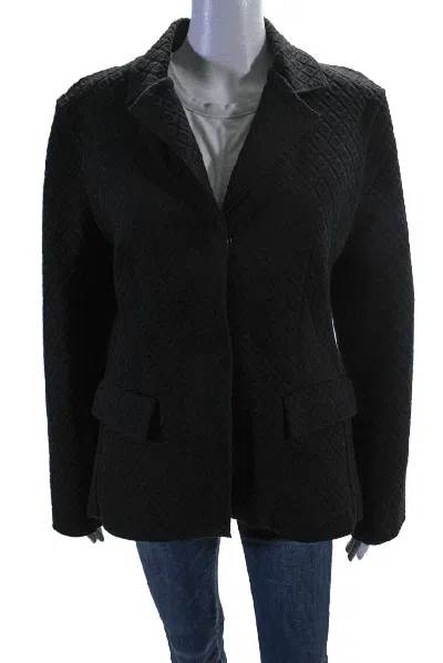 Designer High Sport Womens Cotton Black Textured Pockets Long Sleeve Remi Jacket In Animal Print