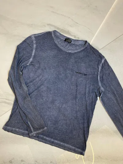 Pre-owned Designer Pal Zileri Lab Man Longsleeve Shirt In Grey/blue