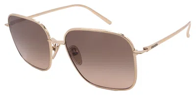 Designer Prada Prc54sd-zvn50t-57-17-145 Non-polarized In Brown