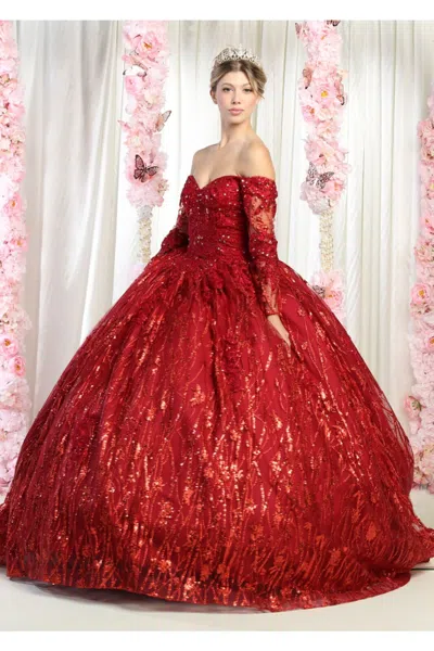 Pre-owned Designer Quince Formal Dress In Red