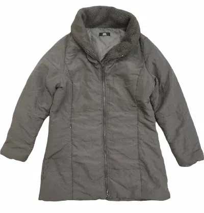 Pre-owned Designer Rr Yuyu Full Zipper Hoodie Quilted Jacket In Brown