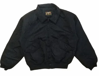 Pre-owned Designer Usa England Bombers Jacket In Black