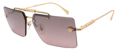 Designer Versace Ve2245-100258-60-13-145 Non-polarized In Gold