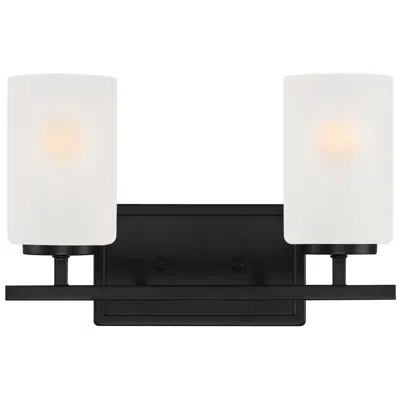 Designer's Fountain 2 Light Vanity In Black
