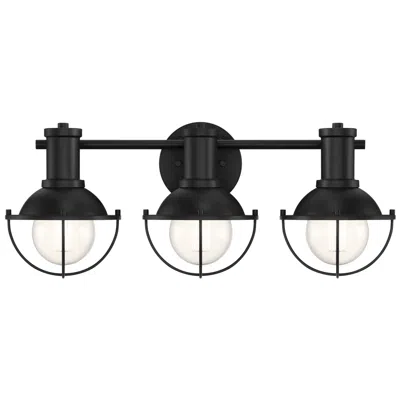 Designer's Fountain 3 Light Vanity In Black