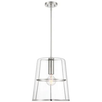 Designer's Fountain Alonzo 14 In. 1-light Polished Nickel Transitional Pendant Light
