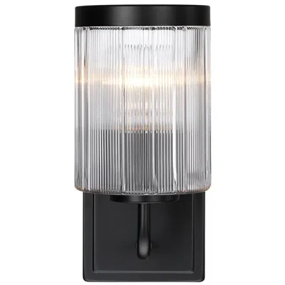 Designer's Fountain Aspen 4.75 In. 1-light Matte Black Indoor Wall Sconce Light For Bathrooms