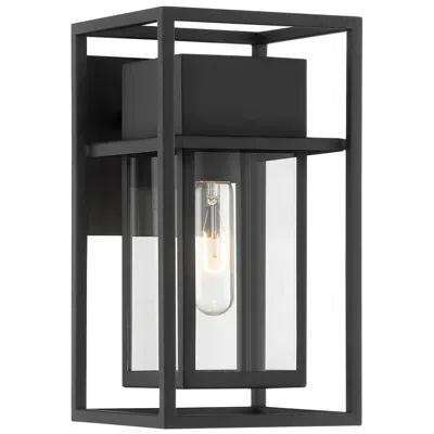 Designer's Fountain Burton 12" High 1-light Black Outdoor Wall Light