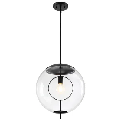 Designer's Fountain Celeste 60w 1-light Matte Black Mid-century Modern Pendant Light