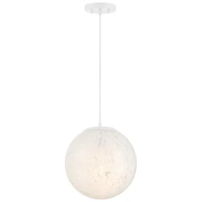 Designer's Fountain Circo 12 In. 1-light Matte White Modern Pendant Light
