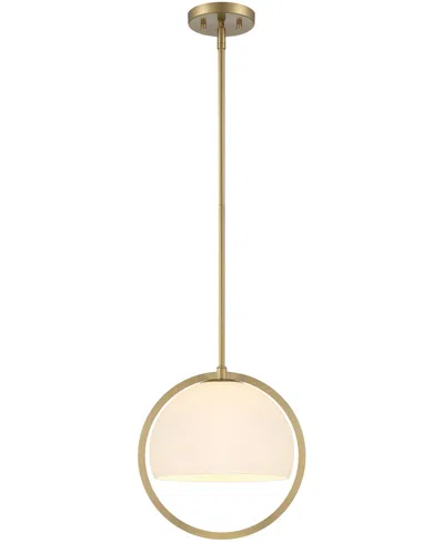 Designer's Fountain Eterna 12" Metal 1 Light Pendant In Brushed Gold