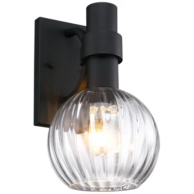 Designer's Fountain Fernwood 7.5 In. 1-light Black Outdoor Wall Sconce Light For Porches