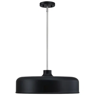 Designer's Fountain Forbidden Springs 60 Watt 8-light Matte Black Down Pendant Light With Shade