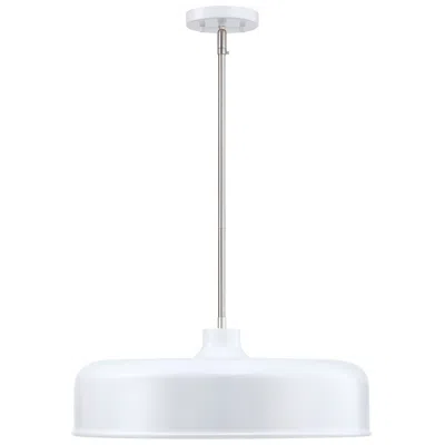 Designer's Fountain Forbidden Springs 60 Watt 8-light Matte White Down Pendant Light With Shade