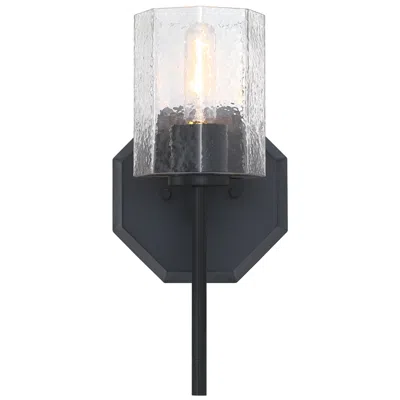 Designer's Fountain Haven 7 In. 1-light Matte Black Wall Sconce Light