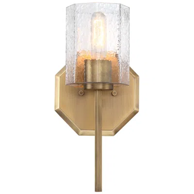Designer's Fountain Haven 7 In. 1-light Old Satin Brass Wall Sconce Light