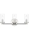 Designer's Fountain Hudson Heights 18" Metal 3 Light Vanity In Polished Nickel