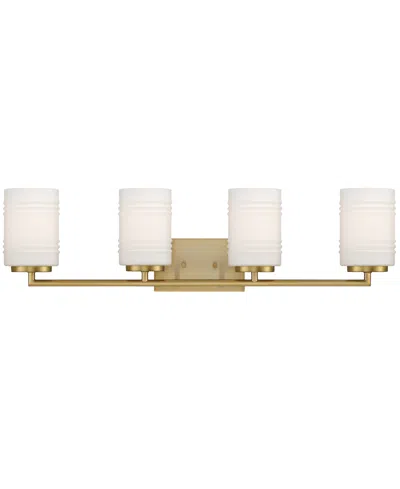 DESIGNER'S FOUNTAIN LEAVENWORTH 33" METAL 4 LIGHT VANITY
